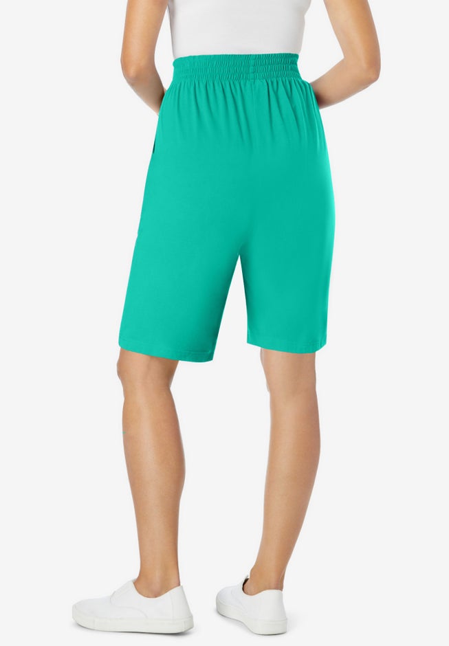 Elastic-Waist Knit Short image number 1