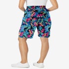 Elastic-Waist Knit Short image number null