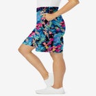 Elastic-Waist Knit Short image number null