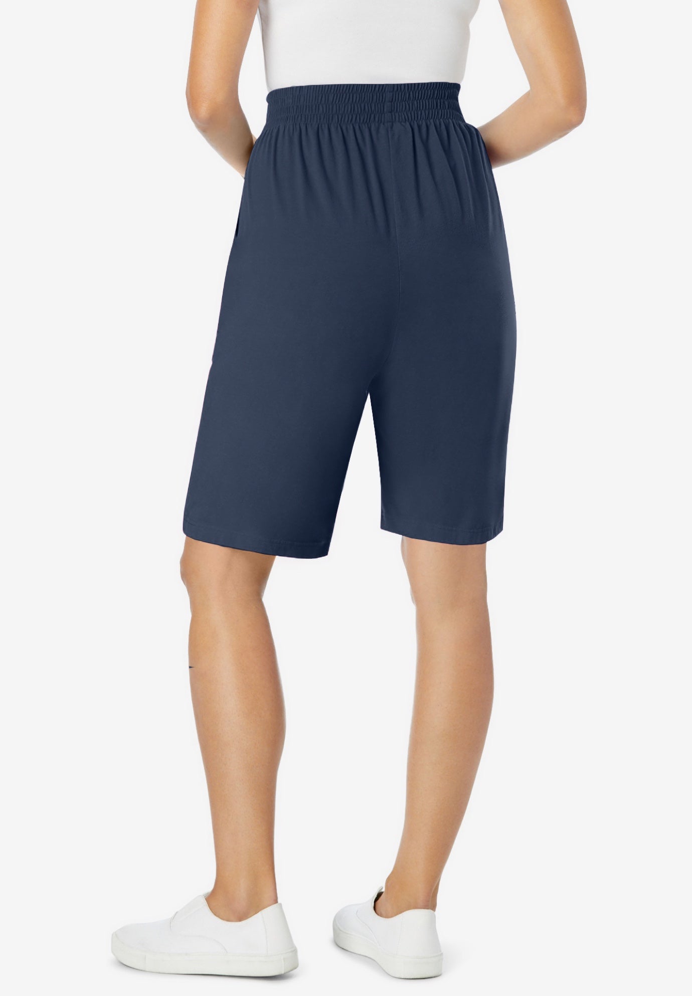 Elastic-Waist Knit Short image number 1