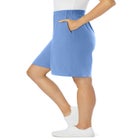 Elastic-Waist Knit Short image number null