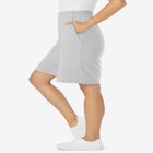 Elastic-Waist Knit Short image number null