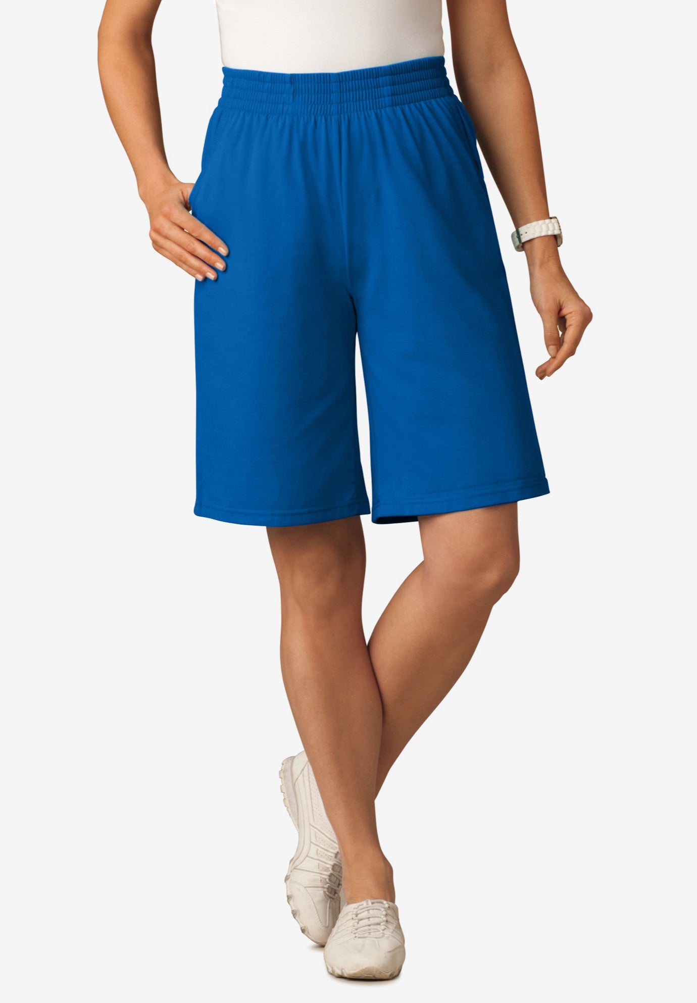 Elastic-Waist Knit Short image number 1