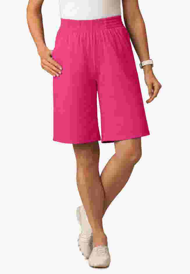 Elastic-Waist Knit Short image number 1