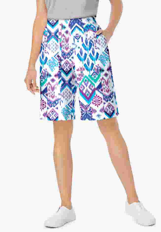 Elastic-Waist Knit Short image number 0