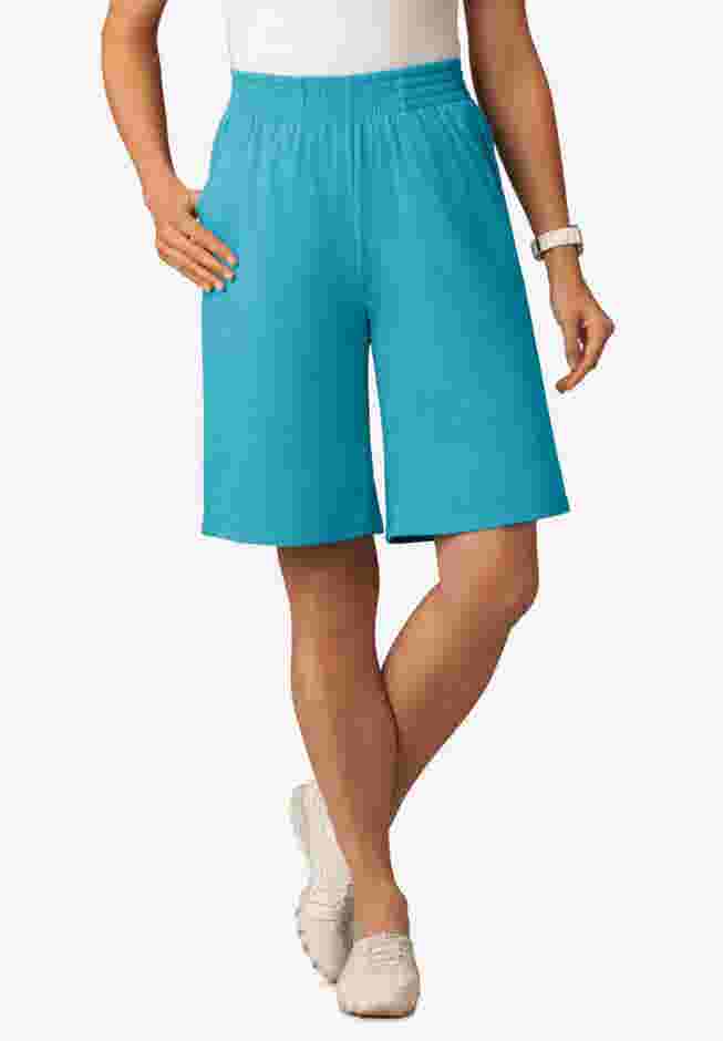 Elastic-Waist Knit Short image number 0