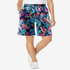 Elastic-Waist Knit Short image number null