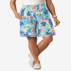 Elastic-Waist Knit Short image number null