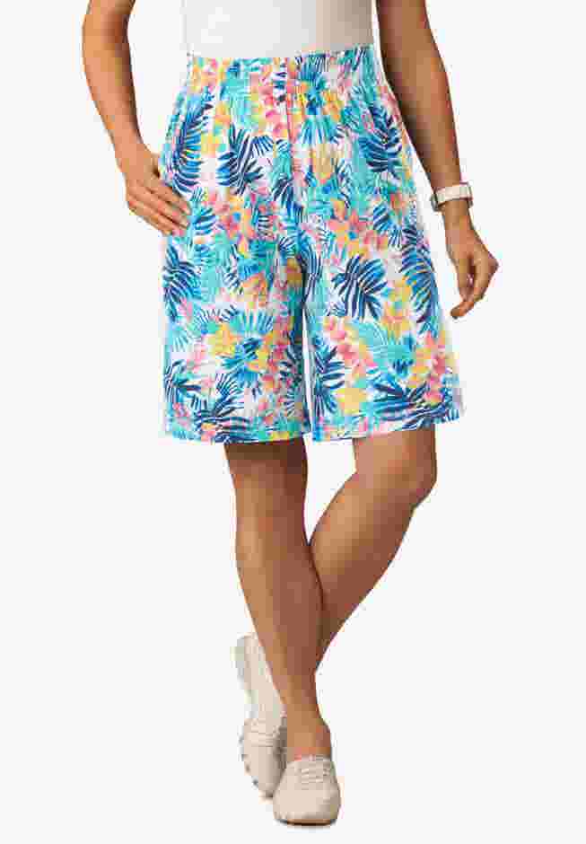 Elastic-Waist Knit Short image number 1
