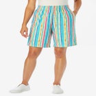 Elastic-Waist Knit Short image number null