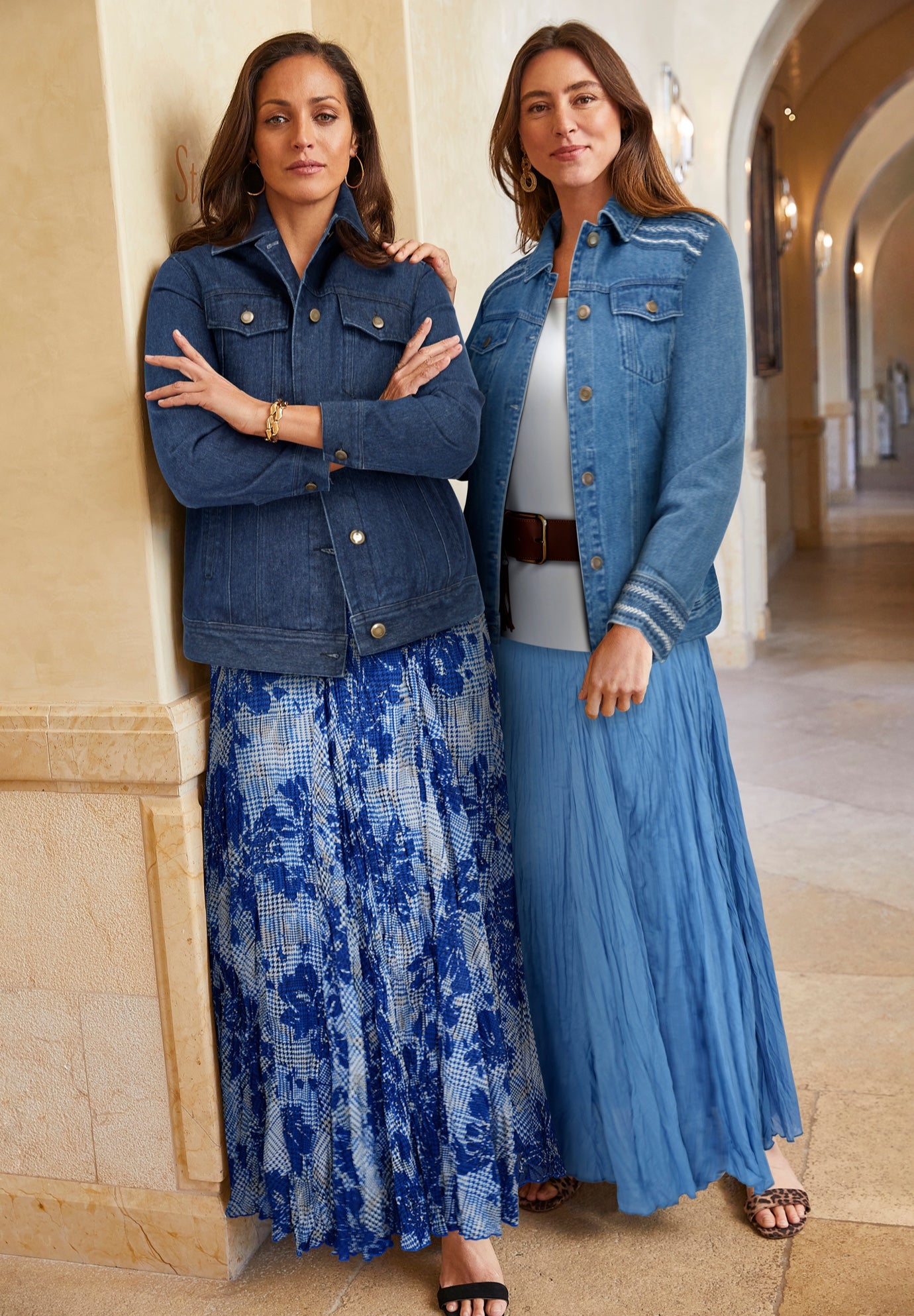 Flowing Crinkled Maxi Skirt image number 3