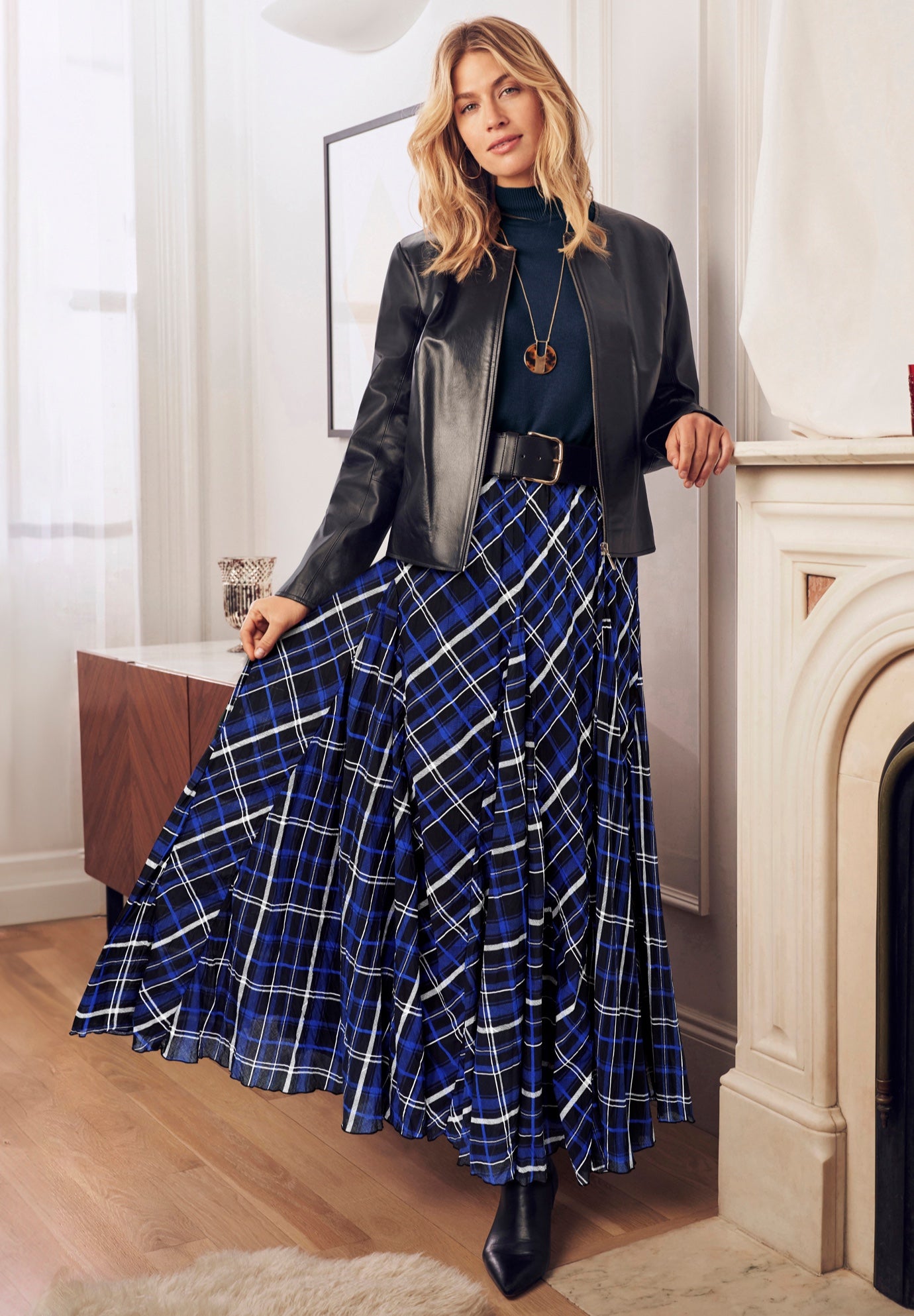 Flowing Crinkled Maxi Skirt image number 0