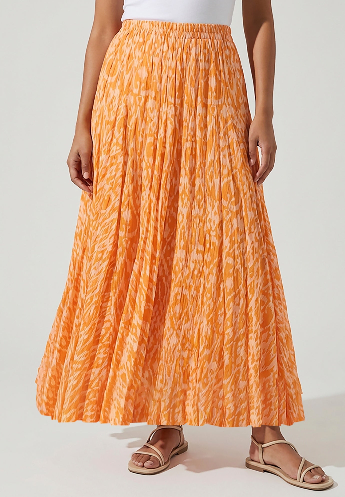 Flowing Crinkled Maxi Skirt image number 0