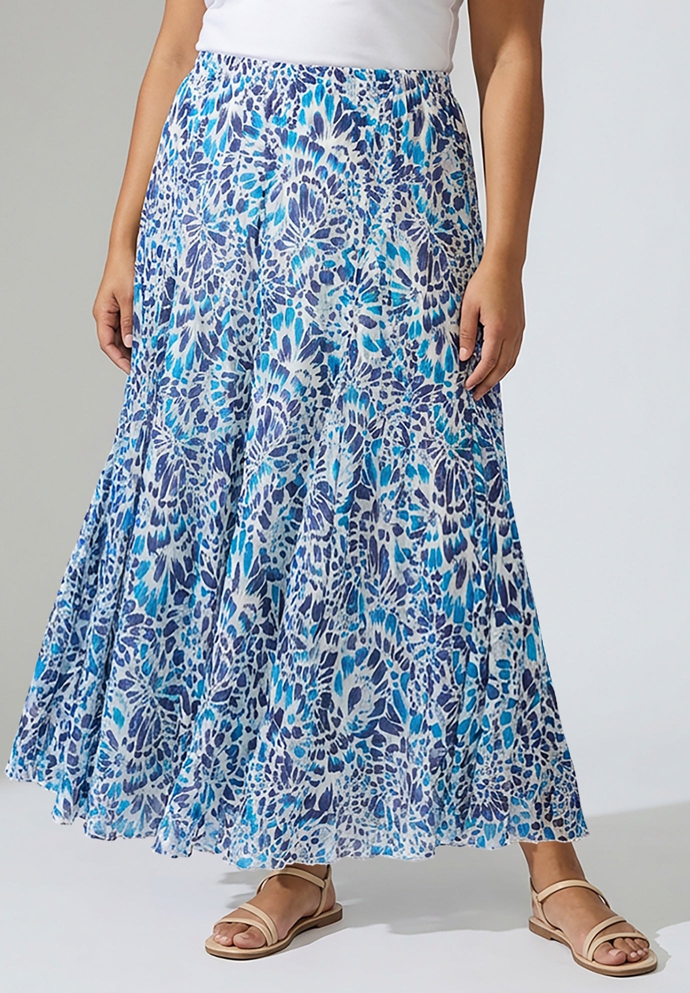 Flowing Crinkled Maxi Skirt image number 0