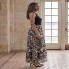 Flowing Crinkled Maxi Skirt image number null
