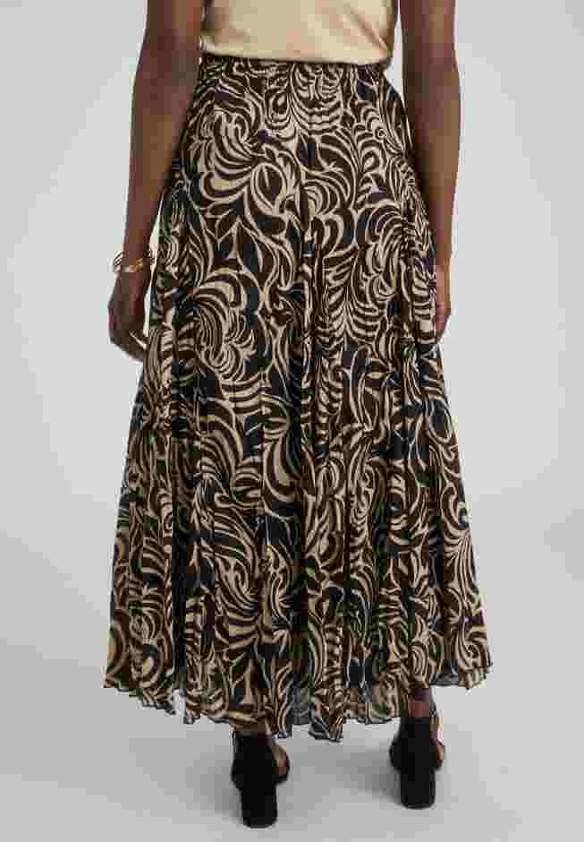 Flowing Crinkled Maxi Skirt image number 1
