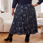 Flowing Crinkled Maxi Skirt image number 1