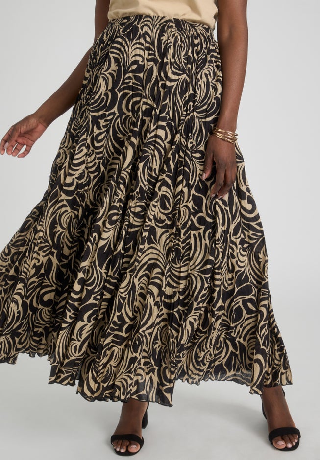 Flowing Crinkled Maxi Skirt image number 0