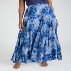Flowing Crinkled Maxi Skirt image number null