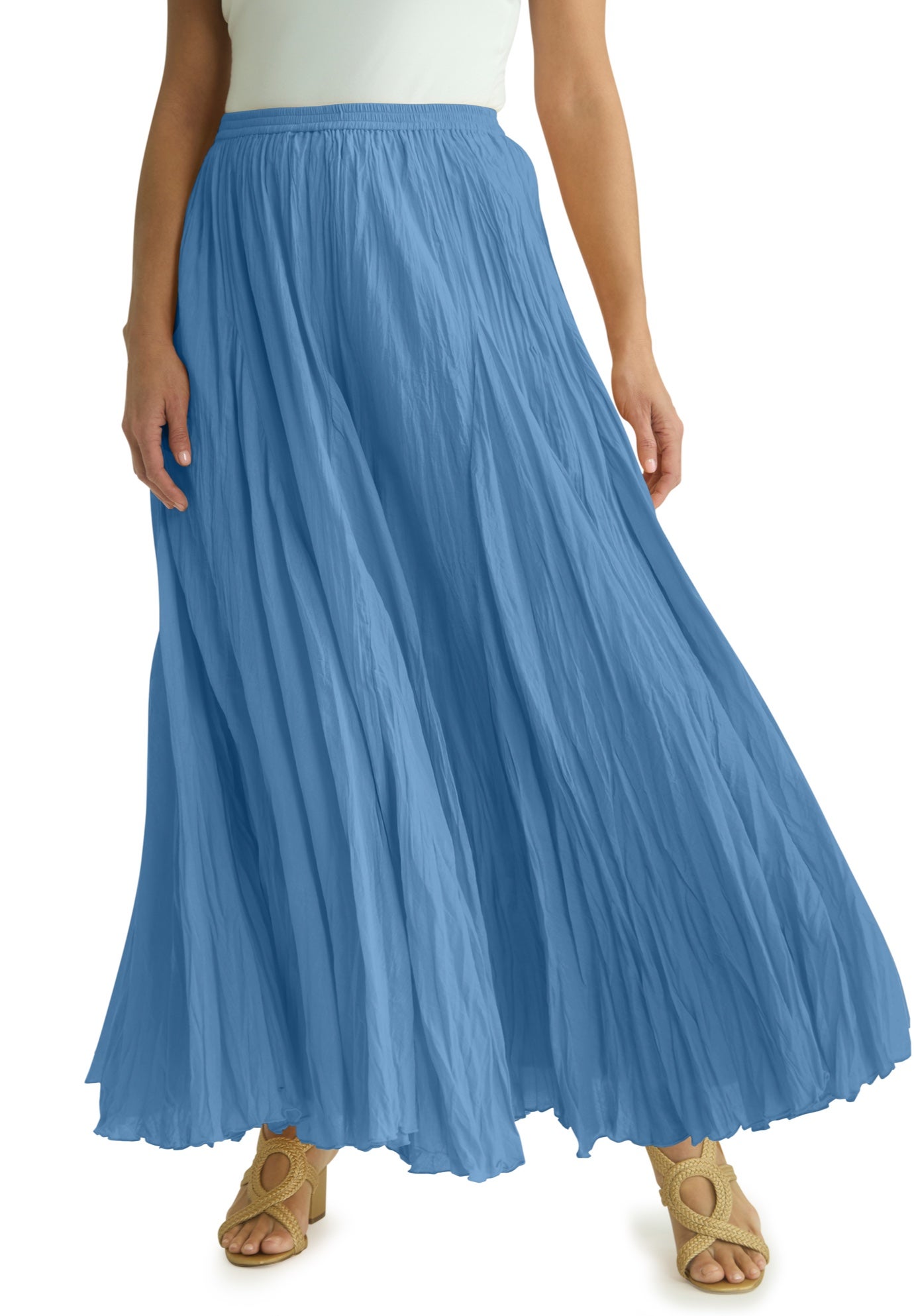 Flowing Crinkled Maxi Skirt image number 0