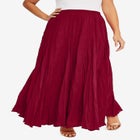 Flowing Crinkled Maxi Skirt image number null