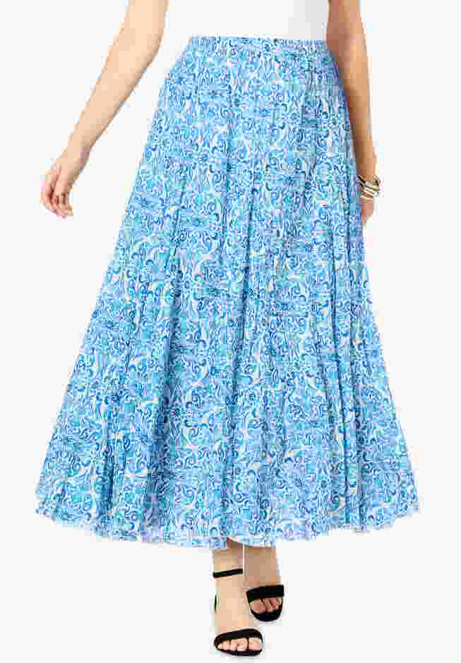 Flowing Crinkled Maxi Skirt image number 0