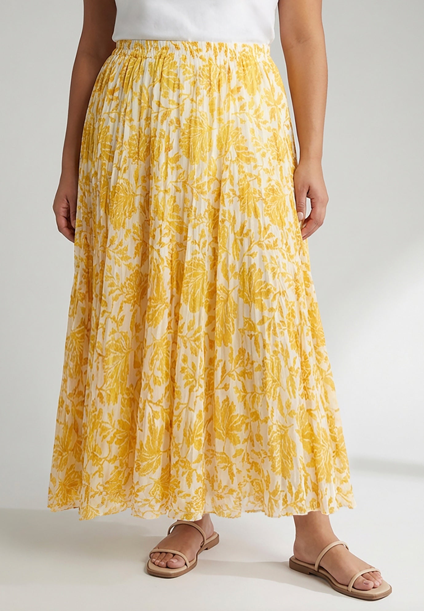 Flowing Crinkled Maxi Skirt image number 0