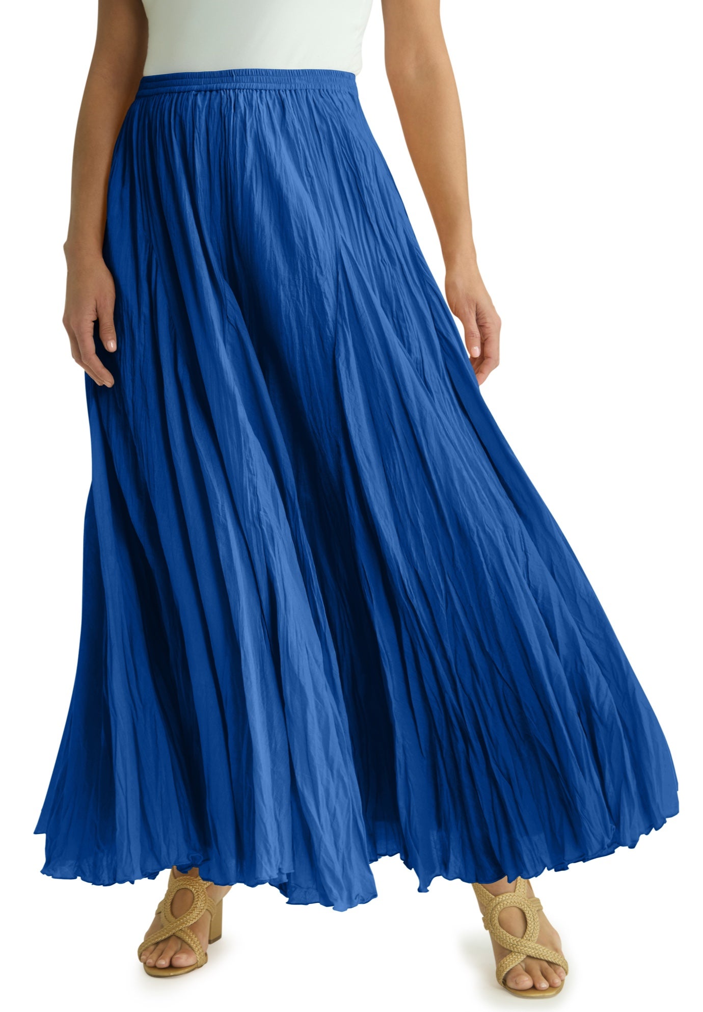 Flowing Crinkled Maxi Skirt image number 0