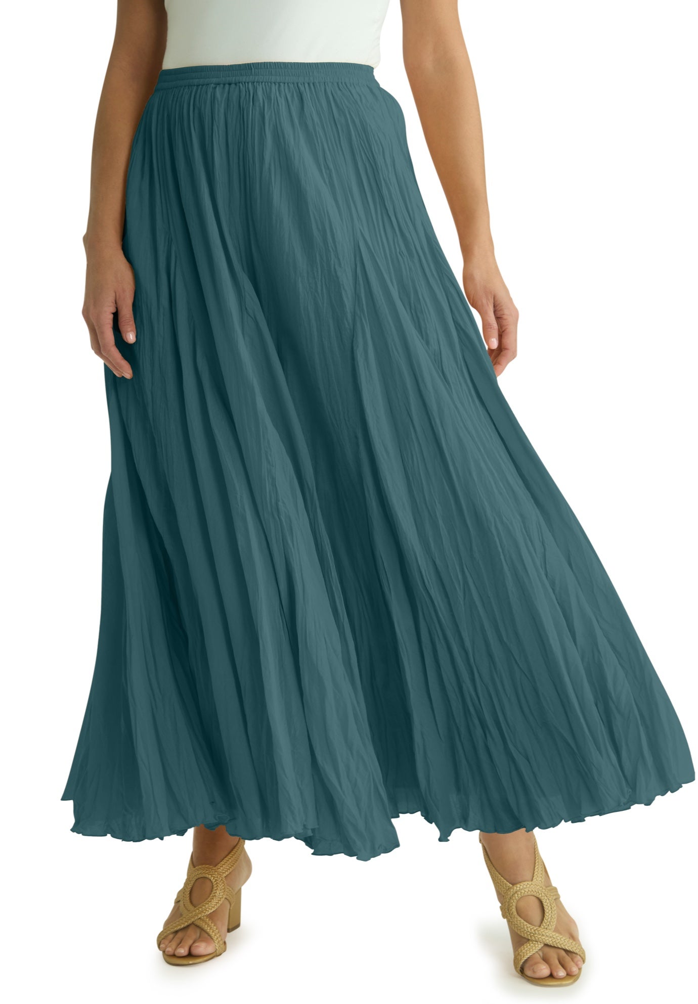 Flowing Crinkled Maxi Skirt image number 0