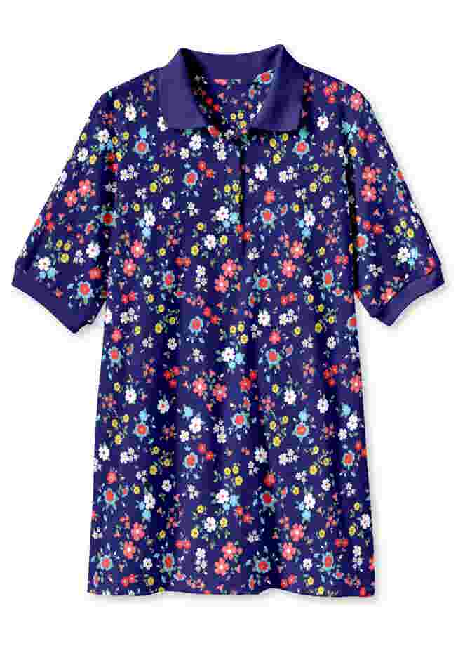 Elbow-Sleeve Polo Tunic image number 5
