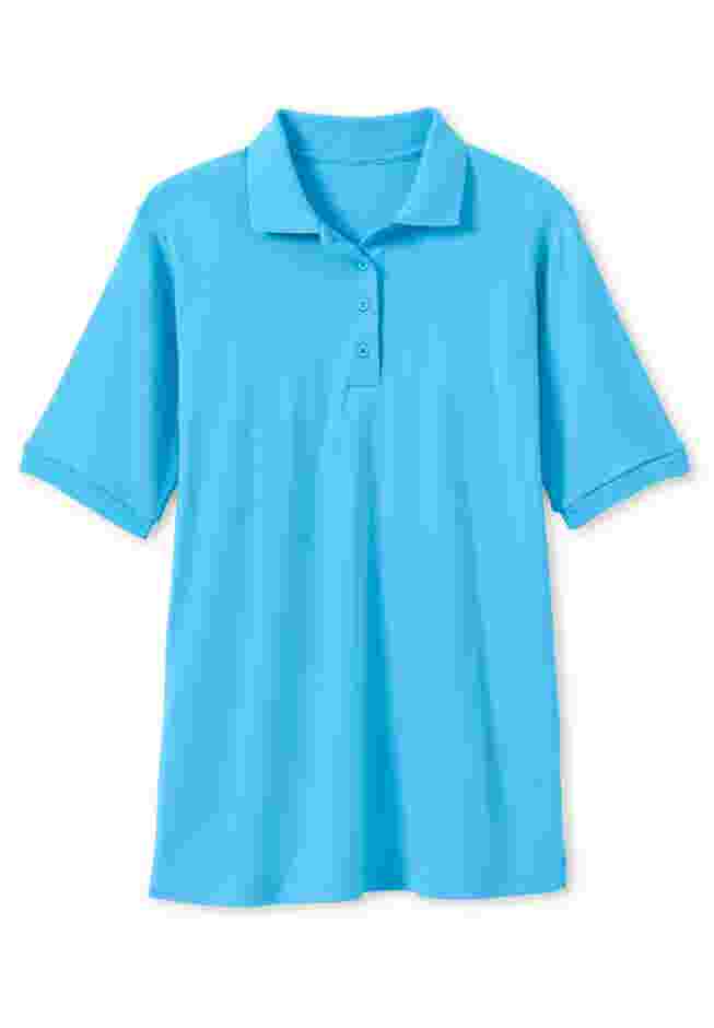 Elbow-Sleeve Polo Tunic image number 3