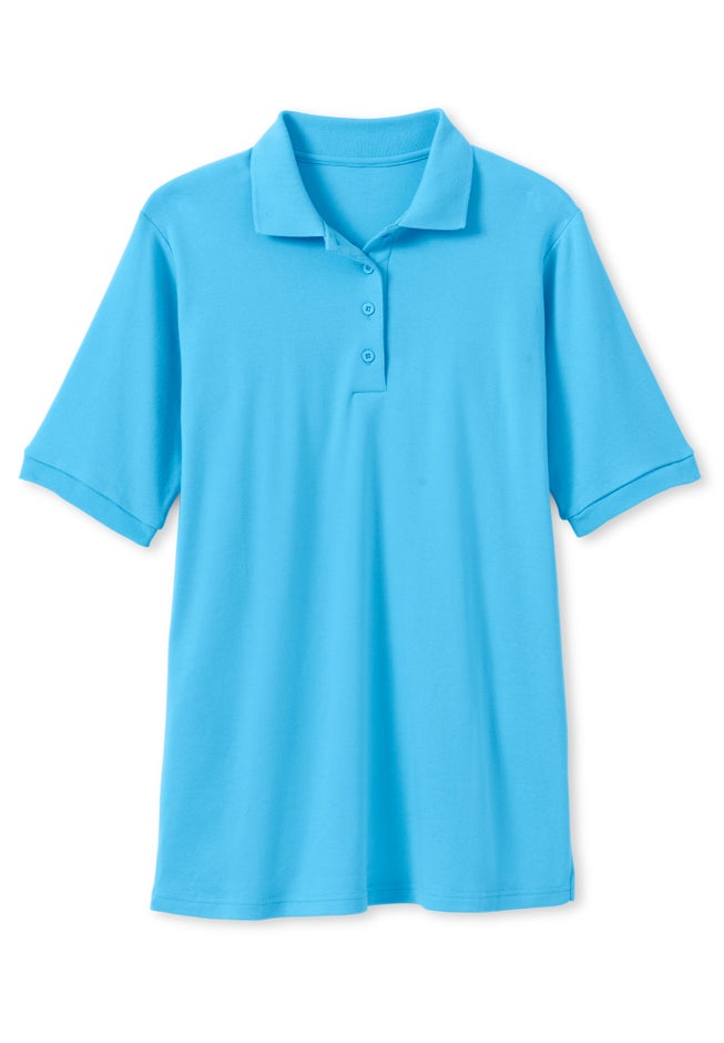 Elbow-Sleeve Polo Tunic image number 3