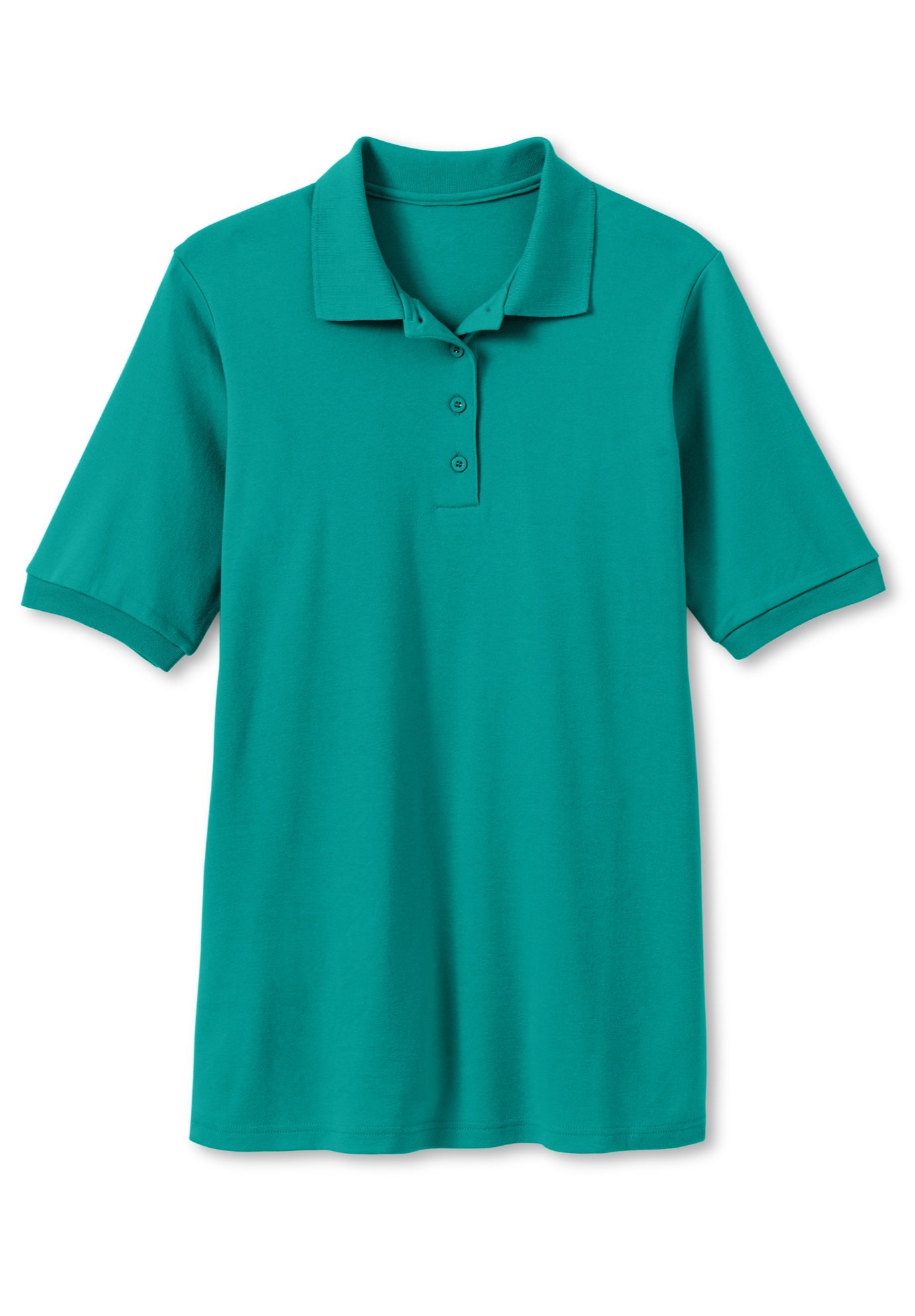 Elbow-Sleeve Polo Tunic image number 4