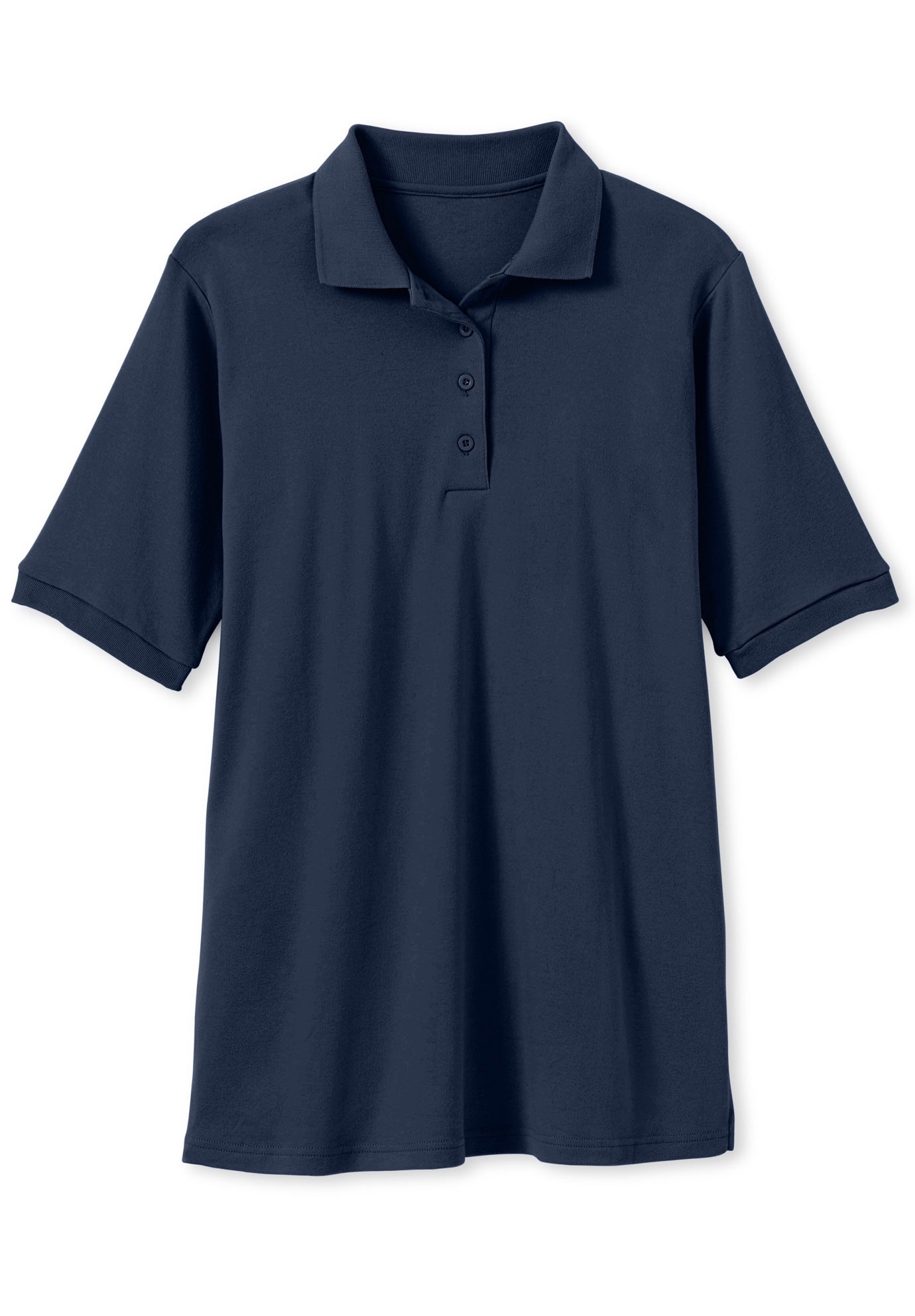 Elbow-Sleeve Polo Tunic image number 3
