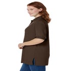 Elbow-Sleeve Polo Tunic image number null
