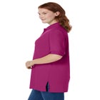 Elbow-Sleeve Polo Tunic image number null