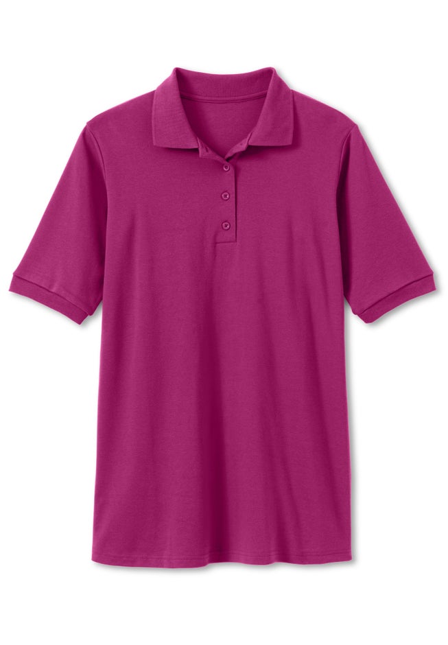 Elbow-Sleeve Polo Tunic image number 4