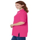 Elbow-Sleeve Polo Tunic image number null