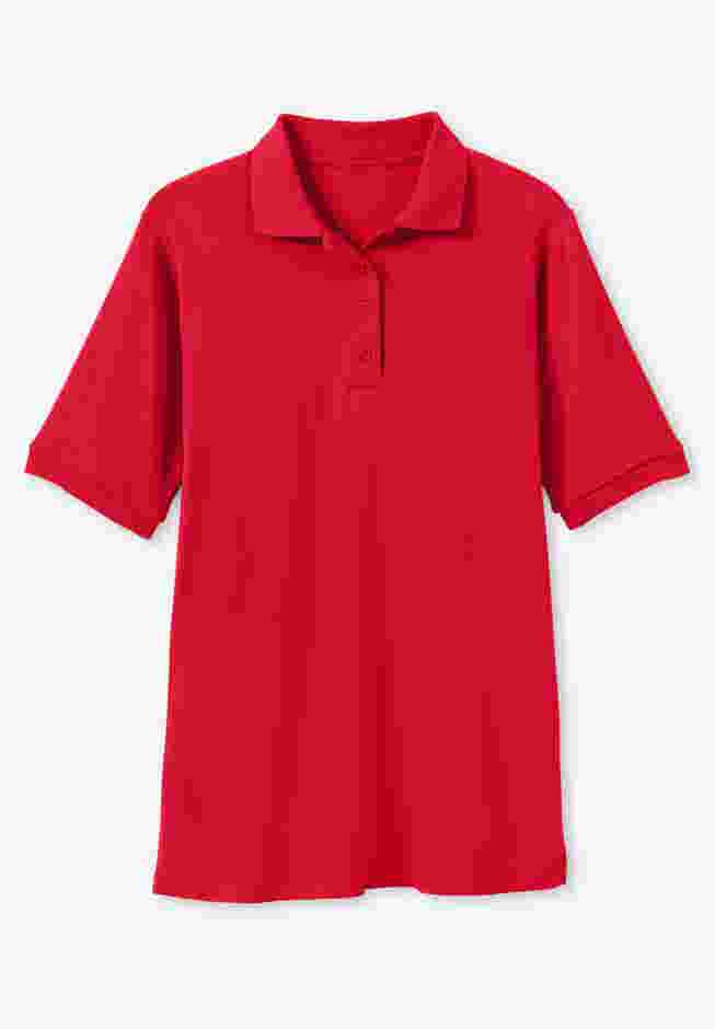 Elbow-Sleeve Polo Tunic image number 4