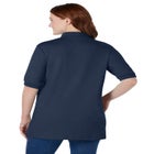 Elbow-Sleeve Polo Tunic image number null