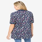 Elbow-Sleeve Polo Tunic image number null