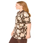 Elbow-Sleeve Polo Tunic image number null