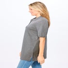Elbow-Sleeve Polo Tunic image number null