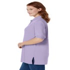 Elbow-Sleeve Polo Tunic image number null