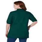 Elbow-Sleeve Polo Tunic image number null