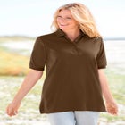 Elbow-Sleeve Polo Tunic image number null