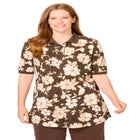 Elbow-Sleeve Polo Tunic image number null