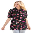 Elbow-Sleeve Polo Tunic image number 0