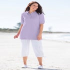 Elbow-Sleeve Polo Tunic image number null