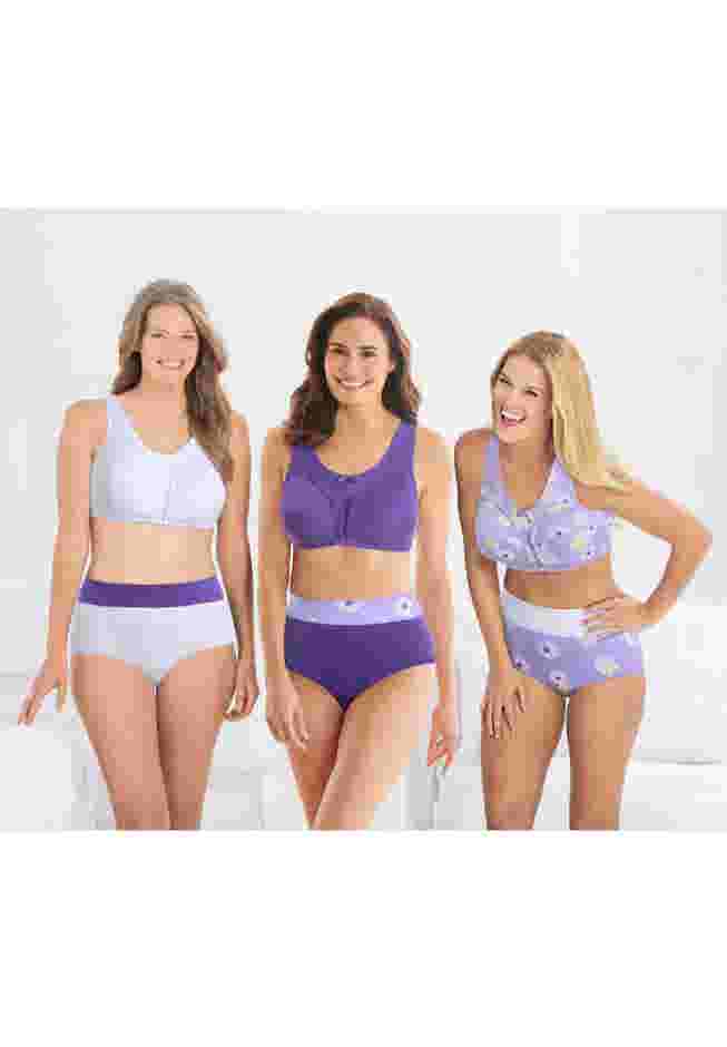 Full Coverage Stretch Cotton Color Block Brief 3-Pack image number 9